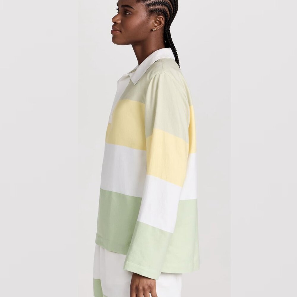 Rare Marrakshi Life Oversized Rugby Shirt NWT - Pastel Stripes - Picture 7 of 13